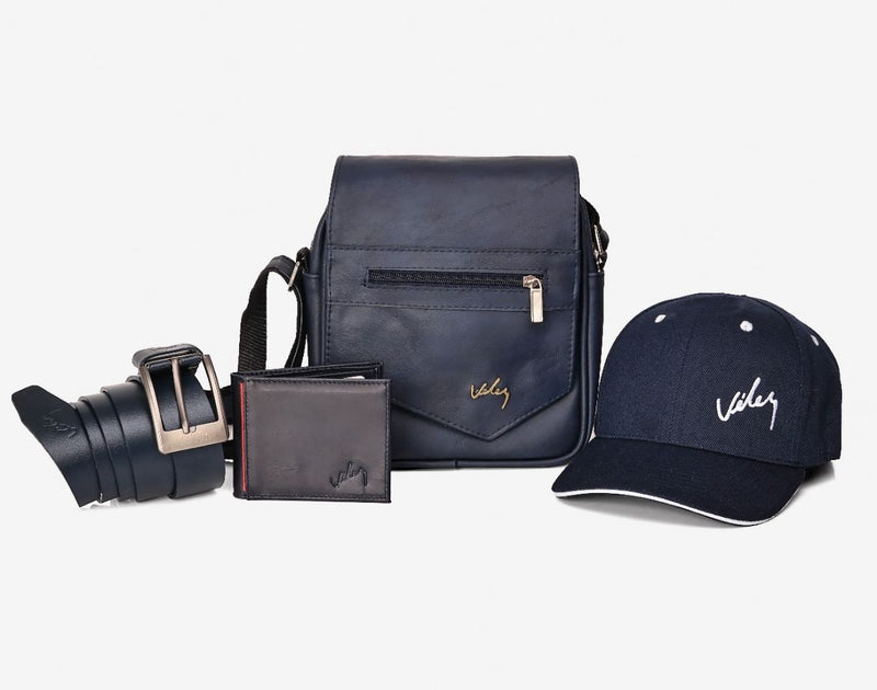 Trio Bolso 25 cm Dacota + GORRA + Correa Cuero + Billetera Cuero Replica Velez