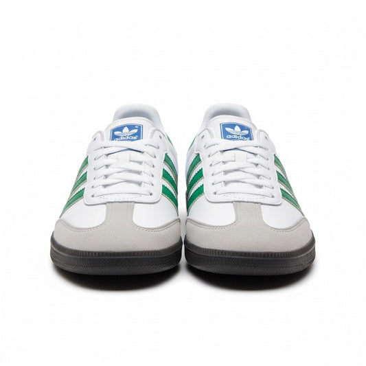 SAMBA BLANCA RALLA VERDE  SUELA BAJA