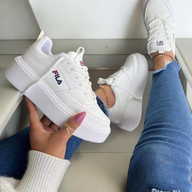 Premium Tenis F016 Suela Alta Dama